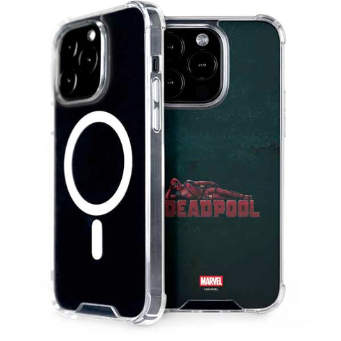 Marvel Deadpool Legacy Posing Deadpool iPhone 14 Pro MagSafe Case