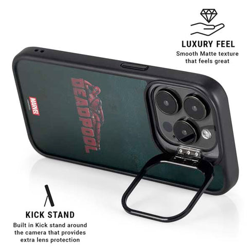 Marvel Deadpool Legacy Posing Deadpool iPhone 14 Pro Max Kickstand Case