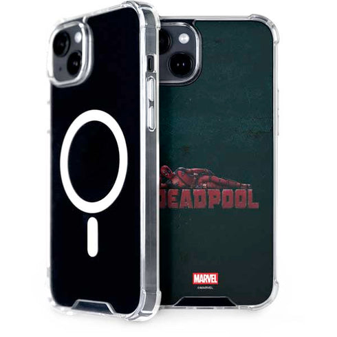 Marvel Deadpool Legacy Posing Deadpool iPhone 15 Plus MagSafe Case