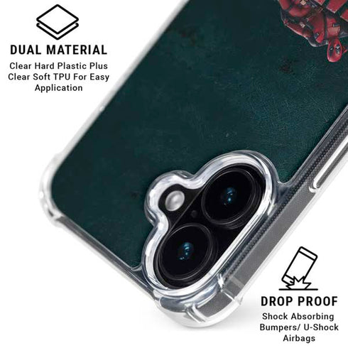 Marvel Deadpool Legacy Posing Deadpool iPhone 16 Clear Case