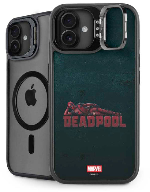 Marvel Deadpool Legacy Posing Deadpool iPhone 16 Kickstand Case