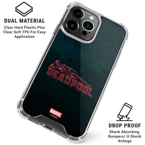 Marvel Deadpool Legacy Posing Deadpool iPhone 16 Pro Clear Case