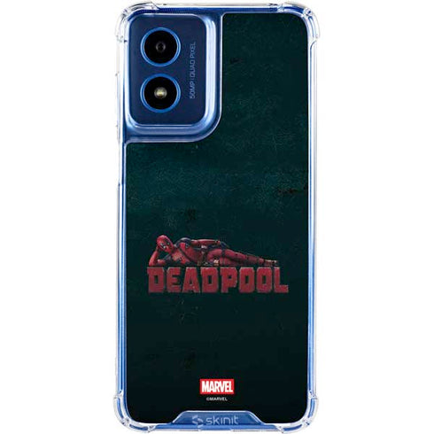 Marvel Deadpool Legacy Posing Deadpool Moto G 5G (2024) Clear Case