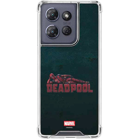 Marvel Deadpool Legacy Posing Deadpool Moto G 5G (2025) Clear Case