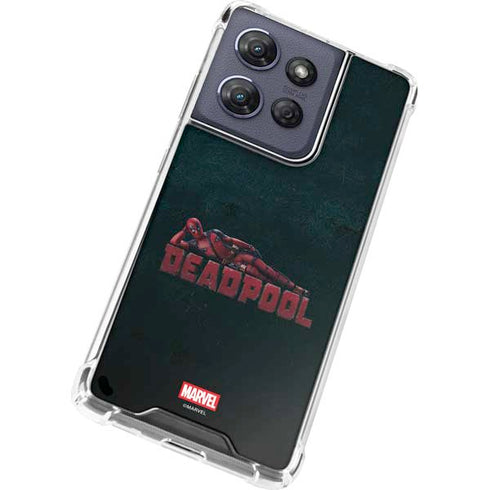 Marvel Deadpool Legacy Posing Deadpool Moto G 5G (2025) Clear Case