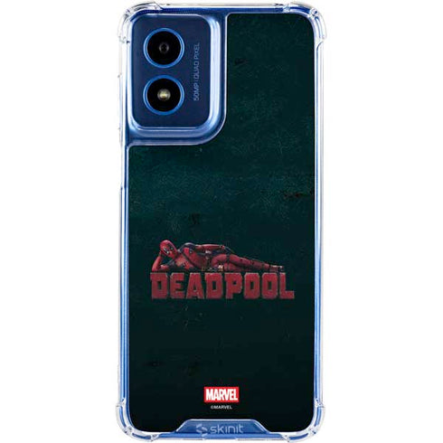 Marvel Deadpool Legacy Posing Deadpool Moto G Play 4G (2024) Clear Case