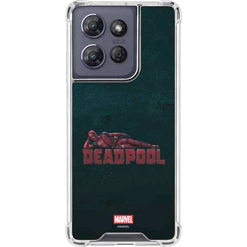 Marvel Deadpool Legacy Posing Deadpool Moto G Play 5G (2025) Clear Case