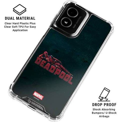 Marvel Deadpool Legacy Posing Deadpool Moto G Power 5G (2024) Clear Case