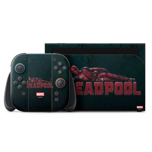 Marvel Deadpool Legacy Posing Deadpool Nintendo Switch 2 (2025) with Joy-Con Skin