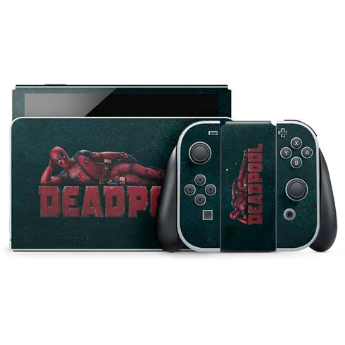 Marvel Deadpool Legacy Posing Deadpool Nintendo Switch OLED (2021) Skin