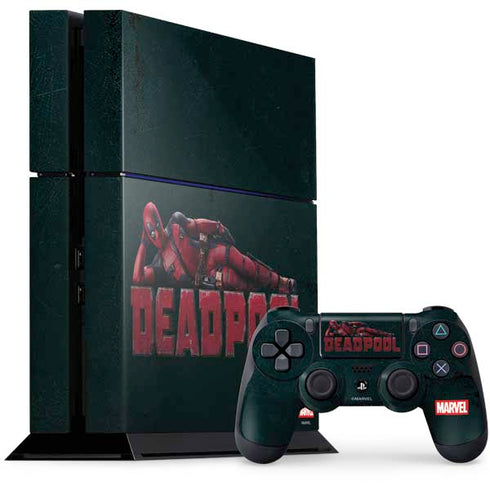 Marvel Deadpool Legacy Posing Deadpool PS4 Console and Controller Bundle Skin