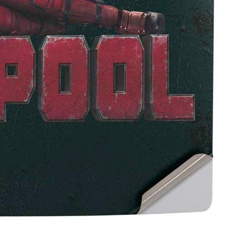 Marvel Deadpool Legacy Posing Deadpool PS5 Pro Disk Console Skin