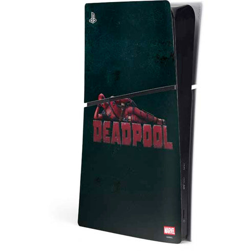 Marvel Deadpool Legacy Posing Deadpool PS5 Slim Digital Edition Console Skin