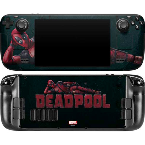 Marvel Deadpool Legacy Posing Deadpool Steam Deck Handheld Gaming Computer OLED Skin