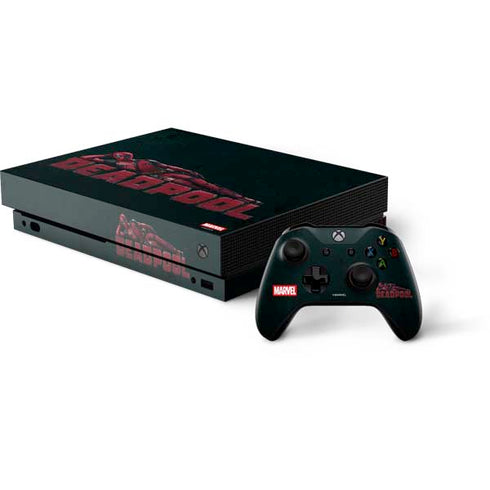 Marvel Deadpool Legacy Posing Deadpool Xbox One X Bundle Skin