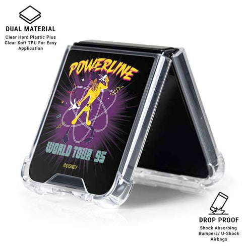 Disney Powerline World Tour 95 Galaxy Z Flip6 Clear Case