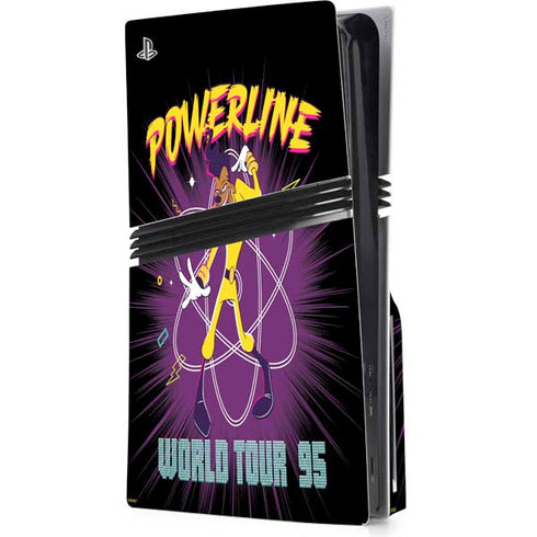 Disney Powerline World Tour 95 PS5 Pro Disk Console Skin