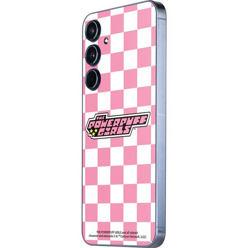 Cartoon Network Powerpuff Girls Checkered Galaxy A35 5G Skin