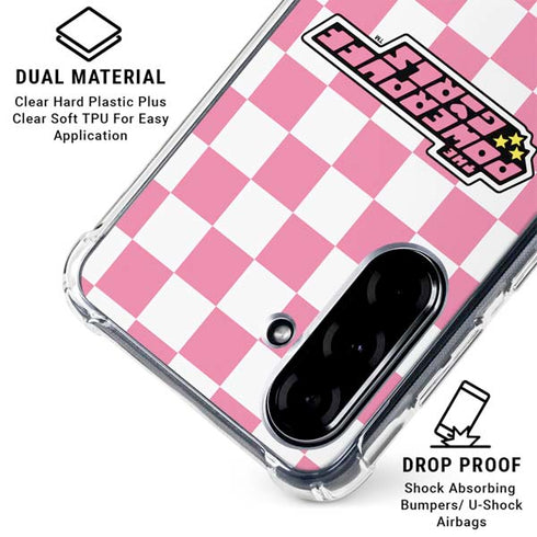 Cartoon Network Powerpuff Girls Checkered Galaxy A36 5G Clear Case