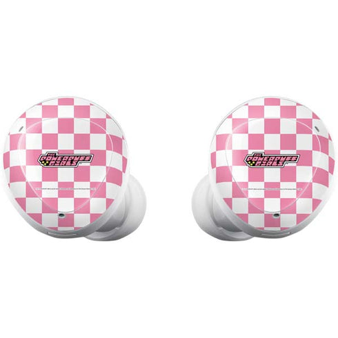 Cartoon Network Powerpuff Girls Checkered Galaxy Buds Plus Skin