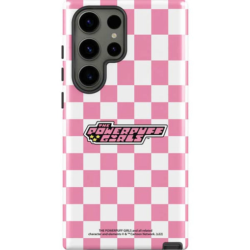 Cartoon Network Powerpuff Girls Checkered Galaxy S23 Ultra Pro Case