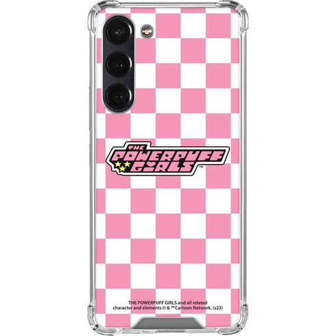 Cartoon Network Powerpuff Girls Checkered Galaxy S24 FE Clear Case