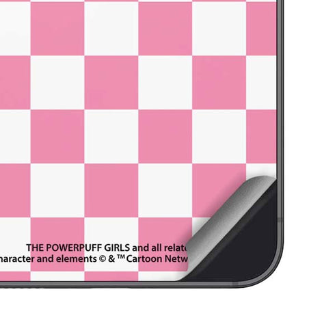 Cartoon Network Powerpuff Girls Checkered Galaxy S25 Plus Skin