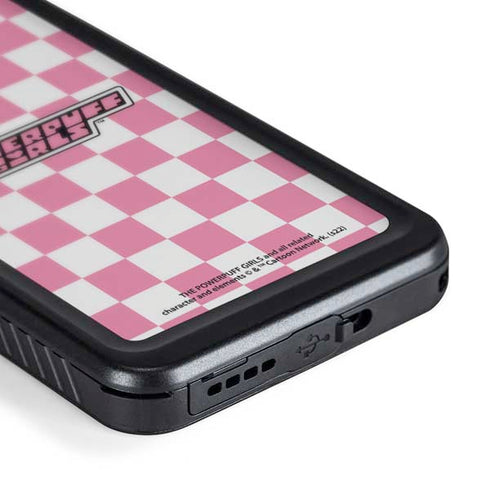 Cartoon Network Powerpuff Girls Checkered Galaxy S24 Plus Waterproof Case