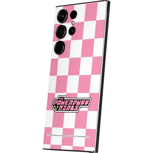 Cartoon Network Powerpuff Girls Checkered Galaxy S25 Ultra Skin