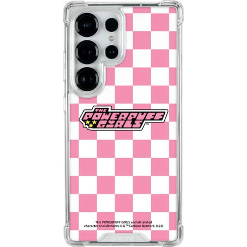 Cartoon Network Powerpuff Girls Checkered Galaxy S25 Ultra Clear Case