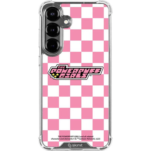 Cartoon Network Powerpuff Girls Checkered Galaxy S26 Clear Case