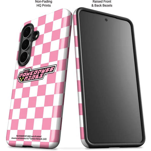 Cartoon Network Powerpuff Girls Checkered Galaxy S26 Plus Impact Case
