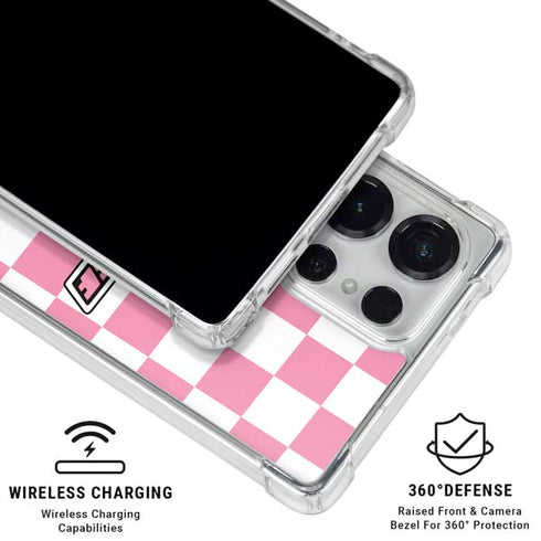 Cartoon Network Powerpuff Girls Checkered Galaxy S26 Ultra Clear Case