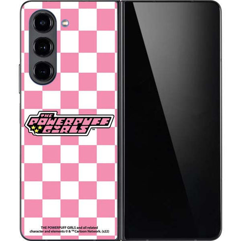 Cartoon Network Powerpuff Girls Checkered Galaxy Z Fold5 5G Skin