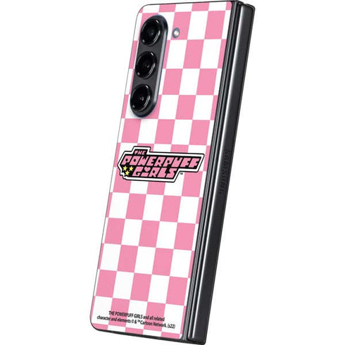 Cartoon Network Powerpuff Girls Checkered Galaxy Z Fold5 5G Skin