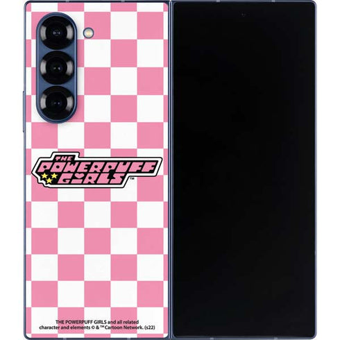 Cartoon Network Powerpuff Girls Checkered Galaxy Z Fold6 Skin