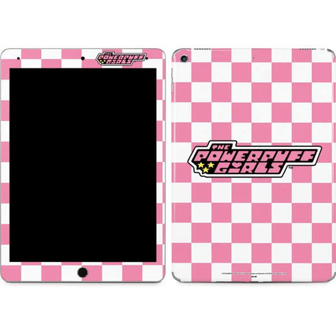 Cartoon Network Powerpuff Girls Checkered iPad Skins