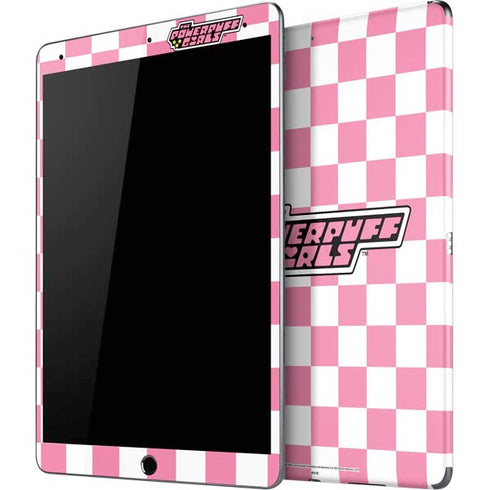 Cartoon Network Powerpuff Girls Checkered iPad Skins