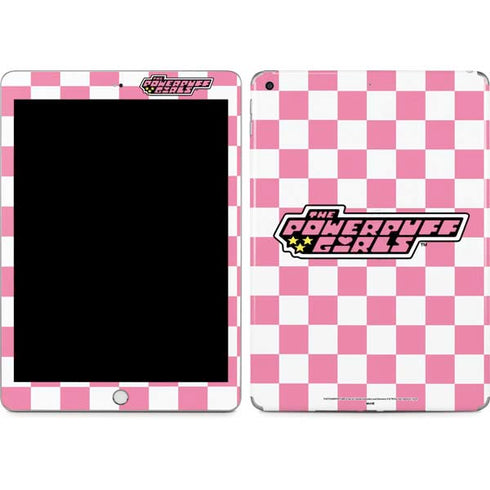 Cartoon Network Powerpuff Girls Checkered Apple iPad Skin