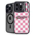 Cartoon Network Powerpuff Girls Checkered iPhone 14 Pro Kickstand Case