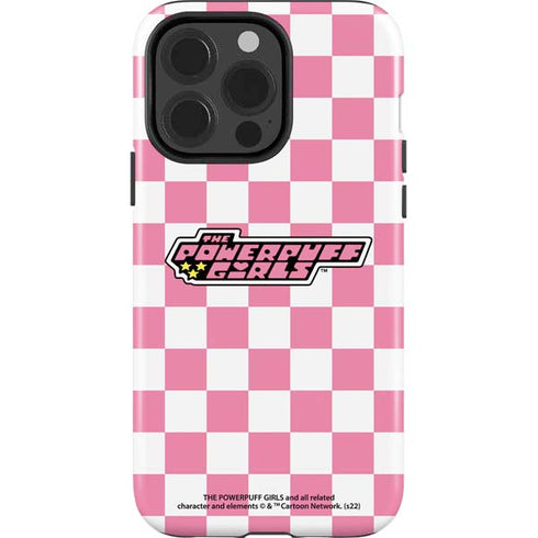 Cartoon Network Powerpuff Girls Checkered iPhone 15 Pro Impact Case