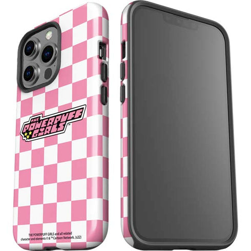 Cartoon Network Powerpuff Girls Checkered iPhone 15 Pro Impact Case