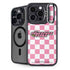 Cartoon Network Powerpuff Girls Checkered iPhone 15 Pro Kickstand Case