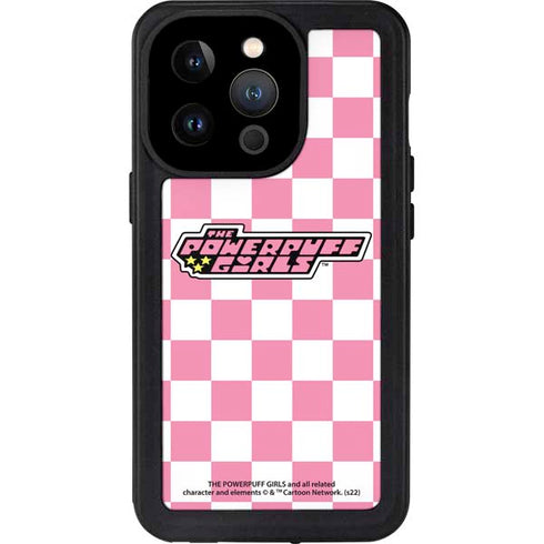 Cartoon Network Powerpuff Girls Checkered iPhone 15 Pro Waterproof Case