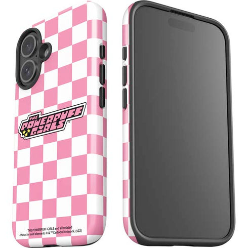 Cartoon Network Powerpuff Girls Checkered iPhone 16 Impact Case