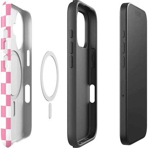 Cartoon Network Powerpuff Girls Checkered iPhone 16 Plus Magsafe Impact Case