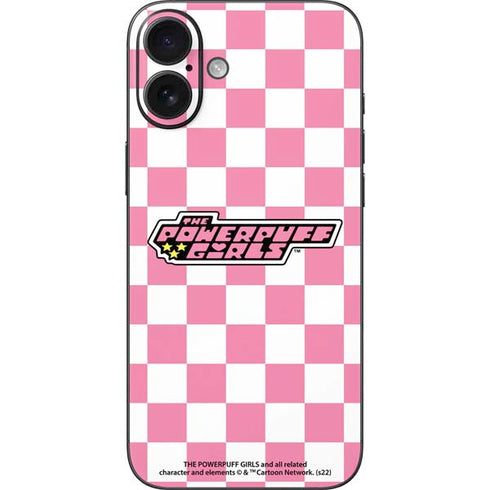 Cartoon Network Powerpuff Girls Checkered iPhone 16 Plus Skin