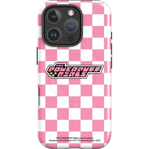 Cartoon Network Powerpuff Girls Checkered iPhone 16 Pro Magsafe Impact Case