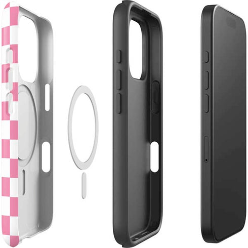 Cartoon Network Powerpuff Girls Checkered iPhone 16 Pro Magsafe Impact Case