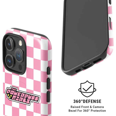 Cartoon Network Powerpuff Girls Checkered iPhone 16 Pro Magsafe Impact Case